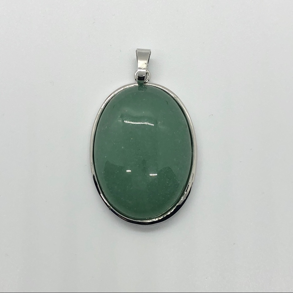 Green Aventurine Oval Necklace